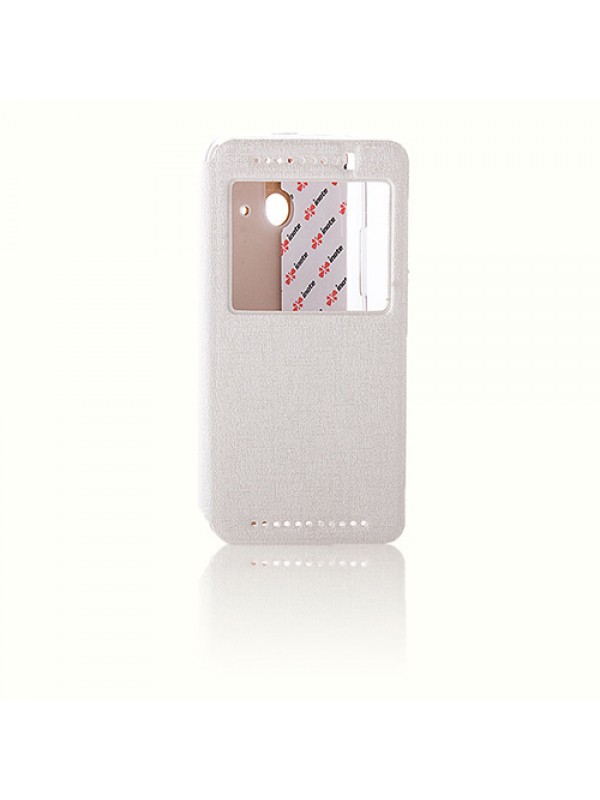 HTC One E8 Yan Kapaklı Standlı Kılıf Beyaz…
