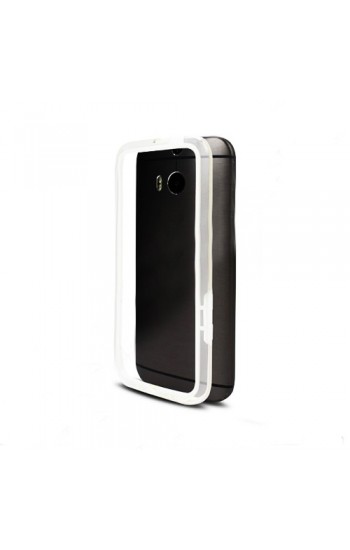 HTC One M8 Bumper Çerçeve Kılıf Beyaz…