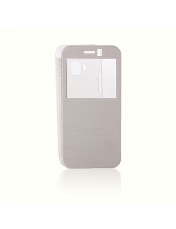 HTC One M9 Yan Kapaklı TPU Kılıf Beyaz