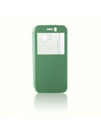 HTC One M9 Yan Kapaklı TPU Kılıf Yeşil