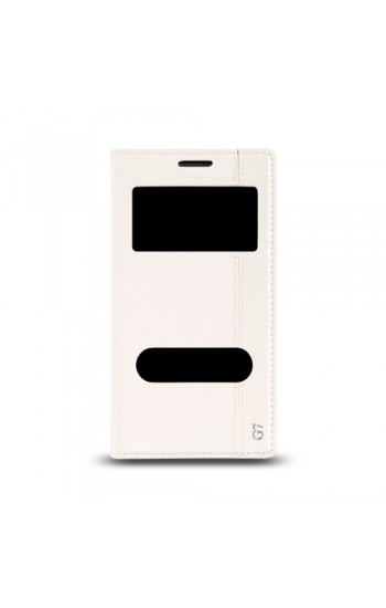 Huawei Ascend G7 Gizli Mıknatıslı Pencereli Magnum Kılıf Beyaz…