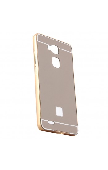 Huawei Ascend Mate 7 Arkası Metal TPU Kapak Armor Gold…