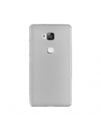 Huawei GR5 Kılıf Soft Silikon Şeffaf-Siyah Arka Kapak