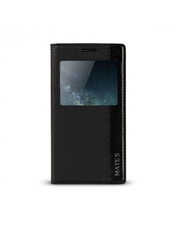 Huawei Mate S Gizli Mıknatıslı Pencereli Magnum Kılıf Siyah