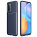 Huawei P Smart 2021 Kılıf Focus Carbon Desen Silikon Arka Kapak