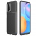 Huawei P Smart 2021 Kılıf Focus Carbon Desen Silikon Arka Kapak