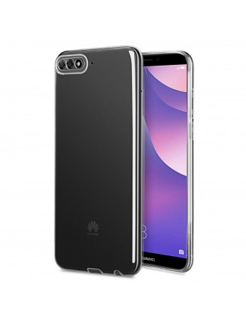 Huawei Y6 2018 Kılıf FitCase Toz Koruma Tıpalı Şeffaf Arka Kapak