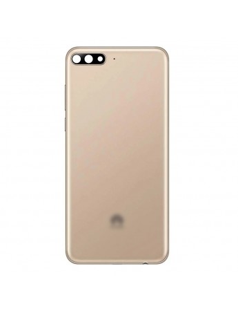Huawei Y7 2018 Arka Kapak Batarya Kasalı Pil Kapağı - Gold