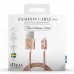 iDeal of Sweden Golden Blush Marble MFI iPhone Lightning Kablo 1mt Pembe-Gold