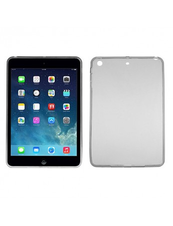 iPad Mini / Mini 2 / Mini 3 Kılıf Şeffaf/Siyah Silikon Arka Kapak