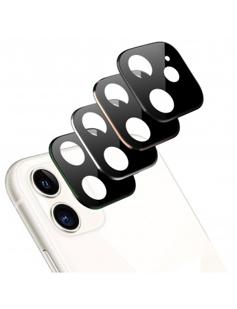 iPhone 11 Kamera Lens Koruyucu Metal Kenarlı Cam