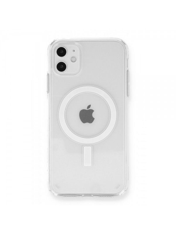 iPhone 11 Kılıf Magsafe Özellikli Şeffaf Silikon Kapak…
