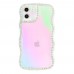 iPhone 11 Kılıf Occo Seri Hologramlı Taşlı Şeffaf Silikon Kapak