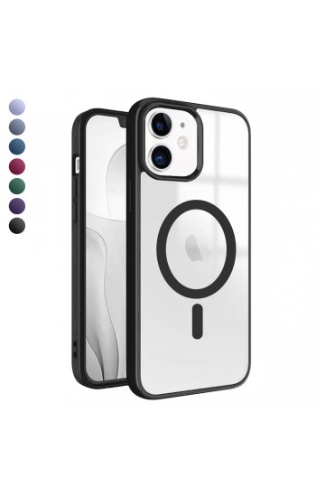 iPhone 11 Magsafe Özellikli Renkli Clear Case Kapak…
