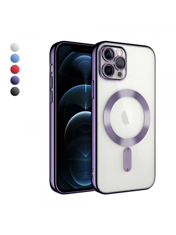iPhone 11 Pro Kılıf Magsafe Özellikli Metal Lazer Silikon Kapak FC2…