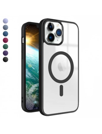 iPhone 11 Pro Magsafe Özellikli Renkli Clear Case Kapak