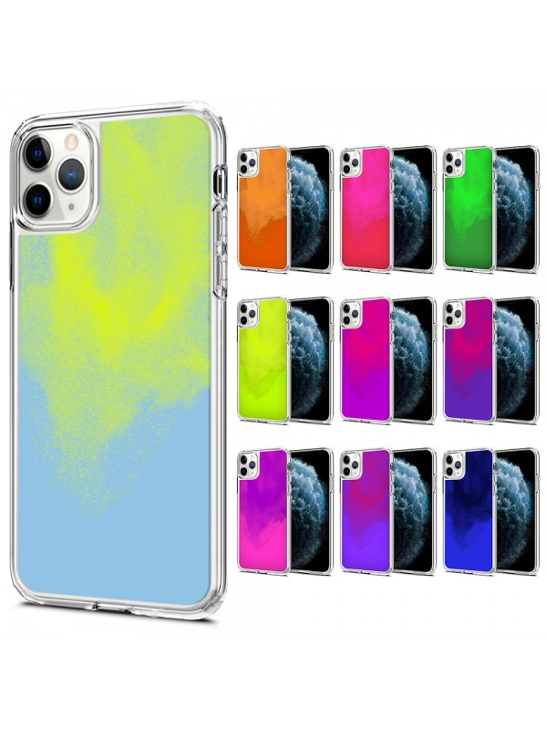 iPhone 12 / 12 Pro Kılıf Neon Likit Silikon Arka Kapak…