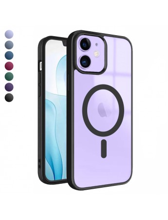 iPhone 12 / 12 Pro Magsafe Özellikli Renkli Clear Case Kapak