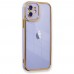 iPhone 12 Kılıf Lazer Lens Kamera Çerçeveli Kapak