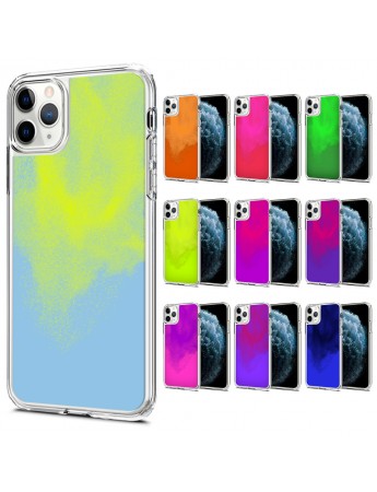 iPhone 12 Pro Max Kılıf Neon Likit Silikon Arka Kapak