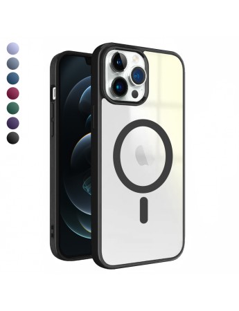 iPhone 12 Pro Max Magsafe Özellikli Renkli Clear Case Kapak