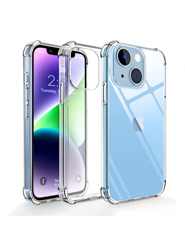 iPhone 13 Kılıf Round Seri Köşe Korumalı Şeffaf Silikon Kapak…