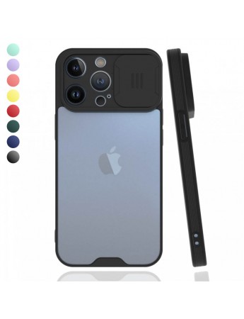 iPhone 13 Pro Max Kılıf Kamera Koruma Kapaklı Platin Matte Silikon Arka Kapak