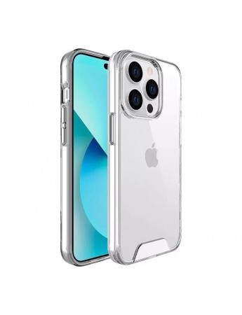 iPhone 14 Pro Kılıf Space Seri Lux Silikon Şeffaf Kapak
