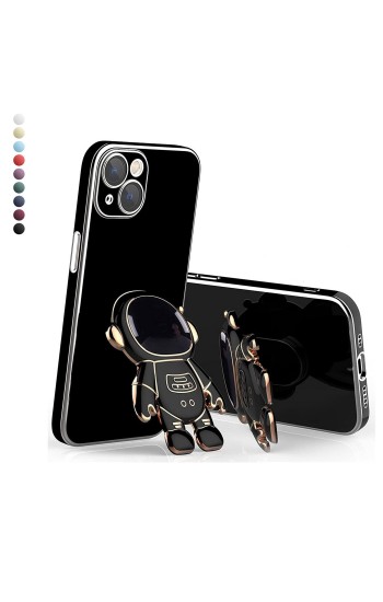 iPhone 15 Kılıf Astronot Seri Stant Silikon Kapak…