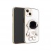 iPhone 15 Kılıf Astronot Seri Stant Silikon Kapak