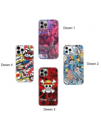 iPhone 15 Pro Max Kılıf Aesir Seri Desenli Sert Kapak