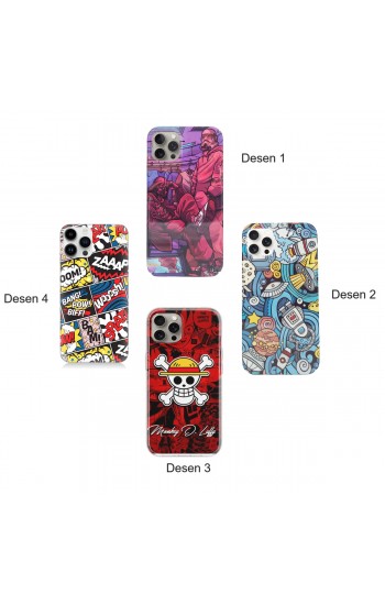 iPhone 15 Pro Max Kılıf Aesir Seri Desenli Sert Kapak…