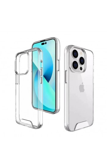 iPhone 15 Pro Max Kılıf Space Seri Lux Silikon Şeffaf Kapak…