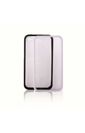 iPhone 4S Çerçeveli Soft Silikon Beyaz…