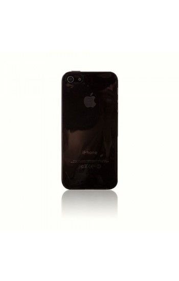 iPhone 5/5s Kılıf Soft Silikon Şeffaf-Siyah Arka Kapak…