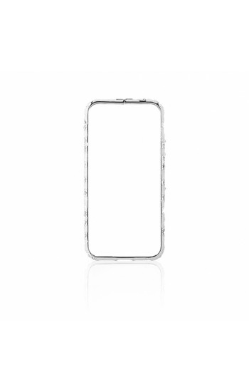 iPhone 6 0,7 mm Taşlı Metal Bumper Arka Koruma Kapaklı Gri…