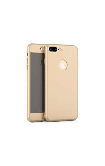 iPhone 6-6s Plus 360 Derece Slim Premium Simli  Silikon Kılıf Gold…