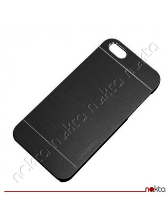 iPhone 6 Metal Arka Kapak Motomo Siyah