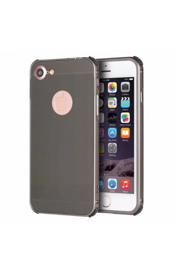 iPhone 6 Plus 0,7 mm Metal Bumper Arka Koruma Kapaklı Siyah…