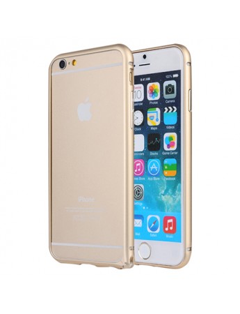 iPhone 6 Plus 5,5 inç Metal Bumper Çerçeve Kılıf Gold