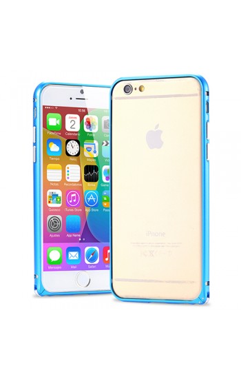 iPhone 6 Plus 5,5 inç Metal Bumper Çerçeve Kılıf Mavi…