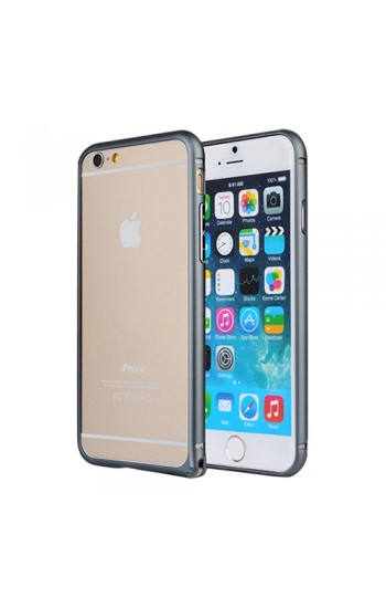 iPhone 6 Plus 5,5 inç Metal Bumper Çerçeve Kılıf Siyah…