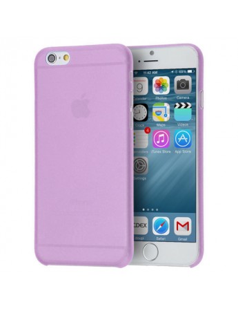 iPhone 6 Plus/6s Plus Kılıf Soft Silikon Şeffaf-Pembe Arka Kapak