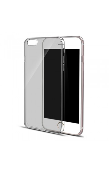 iPhone 6 Plus/6s Plus Kılıf Soft Silikon Şeffaf-Siyah Arka Kapak…