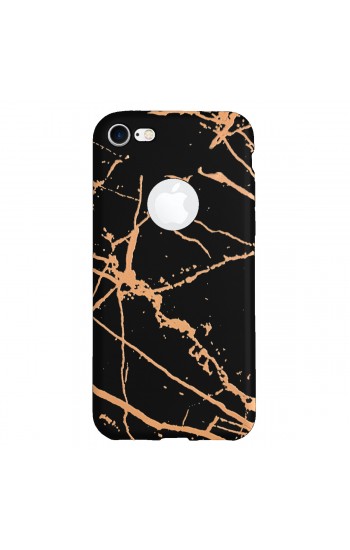 iPhone 7-8 Fırça Desen Silikon Arka Kapak Siyah…