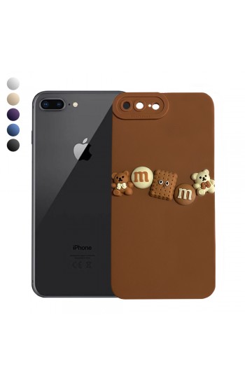iPhone 7 Plus / 8 Plus Kılıf 3D M Bear Kamera Korumalı Silikon Kapak…
