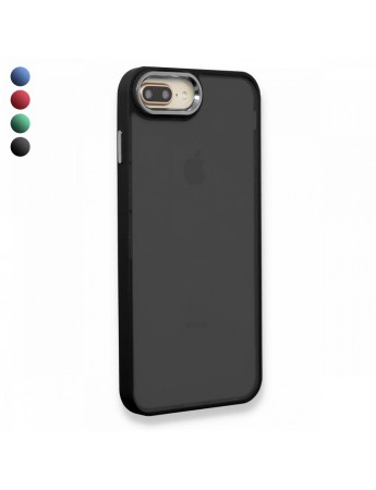 iPhone 7 Plus / 8 Plus Kılıf Freya Lazer Lens Kamera Çerçeveli Silikon Kapak