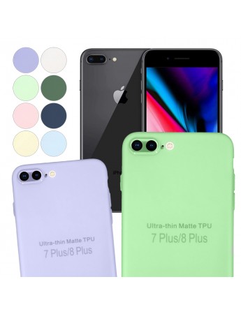 iPhone 7 Plus / 8 Plus Kılıf Kamera Korumalı Mat Ultra İnce Kapak