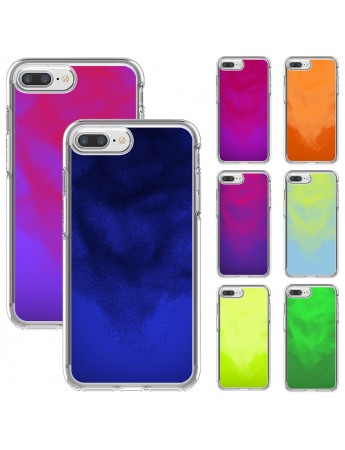 iPhone 7 Plus / 8 Plus Kılıf Neon Likit Silikon Arka Kapak
