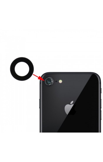 iPhone 8 Kamera Lensi Kamera Camı - Siyah…